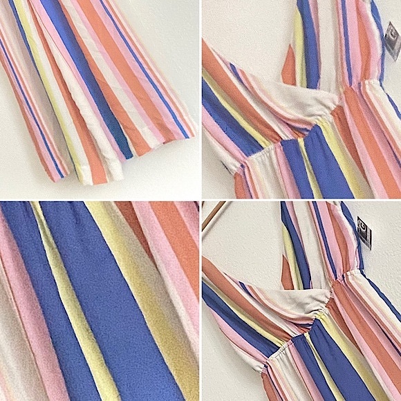 ✌🏼 #1311 Line & Dot Rory Stripe Cropped Jumpsuit - Picture 14 of 16